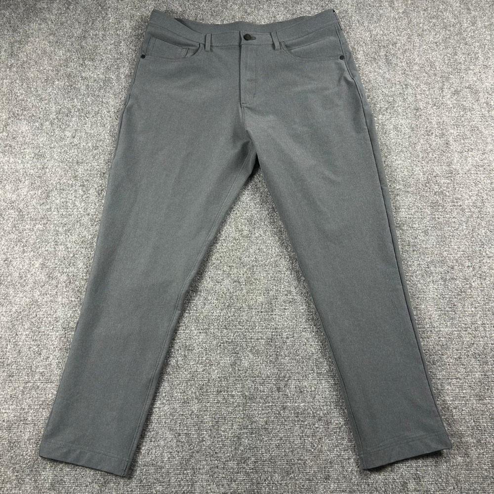 Public Rec Pants Mens 36x32 Grey Stretch Performance 5-Pocket Athleisure